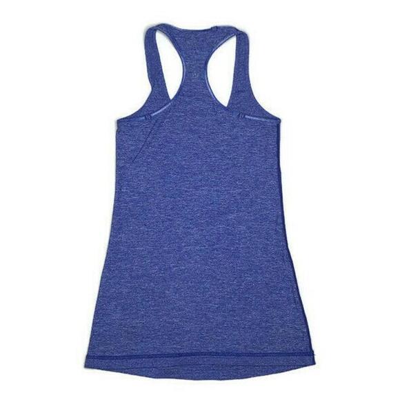 Lululemon Athletica Womens Cool Racerback Tank Heathered Purple Size Small EUC - Picture 2 of 6